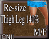 Re-Size Thigh Leg 140%