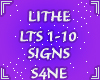 LITHE-SIGNS- LTS 1-10