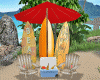 Beach Chairs w Surfboard