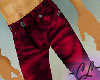 Jeans - Dark Red Dyed