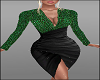 Green Black Sexy Dress