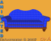 A Blue Foam Sofa