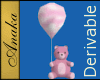 Balloon Teddy Bear, Pink
