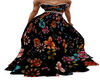 Black Floral Gown