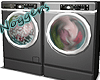 Washer and Dryer Black