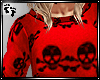 *K Skully Red Sweater