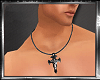Necklace, dark cross