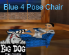 [BD] Blue 4P Chair