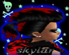 -SKY-F RED/BLCK HAIR