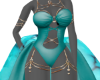 Turquoise Goddess Gown