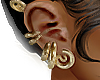 serpent earring set gold