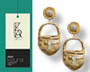 Pearl Padlock Earrings