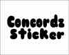 Concord XI Sticker.