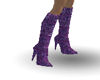 Glitter Purple Knee Boot