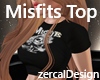 Misfits Top Black