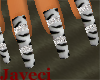  ]J[ ZebraDiamond Nails