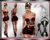 Adrianna-Red-Black Falda