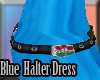 {NF}Blue Halter Dress