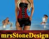 *MS* Corset dress red