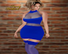 blue party dress