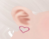 pink heart earrings ❤