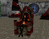 gothic red&black throne
