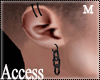 A. Black Chain Earrings
