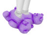 . lilac bear slippers
