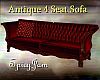 Antique 4Seat Sofa Red