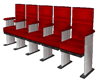 *L69 Audience Chairs Red