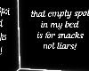 only snacks in my bed