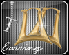 [T]TR EARRING GOLD