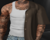 Brown Shirt and T Tatts