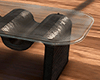 ♛ Glass Waved Table.