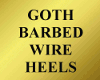 Goth Barbed Wire Heels