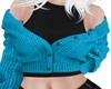 Cyan/Black Sweater