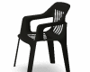 TX Black Plastic Chair