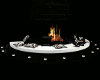 fire + couch white & blk