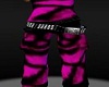 Black&Pink Skull Pants