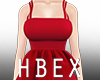 H-Red Satin Dress