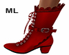 ML! Leather red Boots