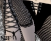 Lace-up mesh leggings