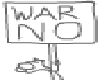 NO WAR CAT Sticker