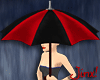 Red and Black Umbrella