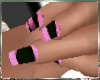 Black Â² pink nails