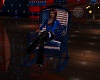 USA Blue Rocking Chair