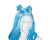 pretty blue hair