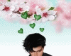 Green Floating Hearts
