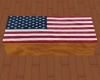 U.S. Flag Draped Coffin