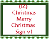 Merry Christmas Sign v1